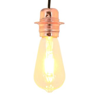 Lamphouders 2 st ros&eacute;goud E27