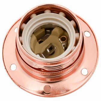 Lamphouders 2 st ros&eacute;goud E27