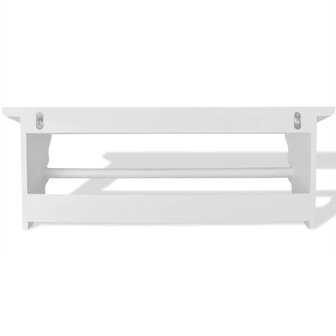 Kapstok barokstijl MDF wit