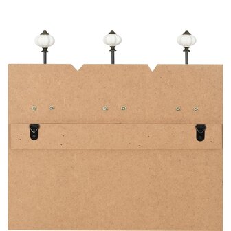 Wandkapstok met 6 haken HOME IS 120x40 cm