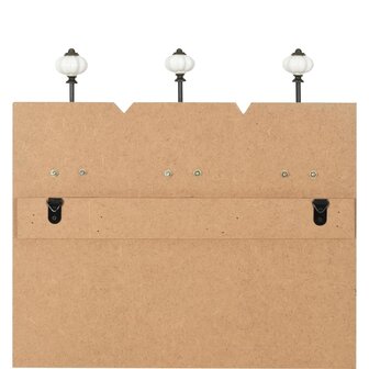 Wandkapstok met 6 haken FAMILY RULES 120x40 cm