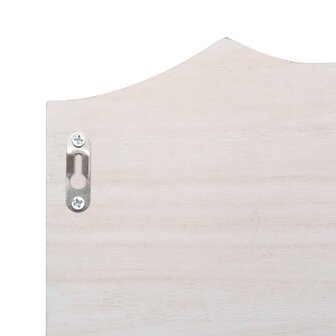 Wandkapstok 50x10x23 cm hout wit