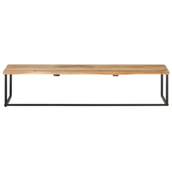 Kapstok met schap 100x35x22 cm massief acaciahout