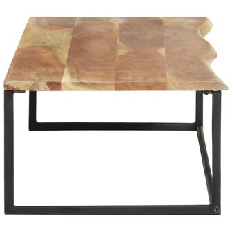 Kapstok met schap 100x35x22 cm massief acaciahout