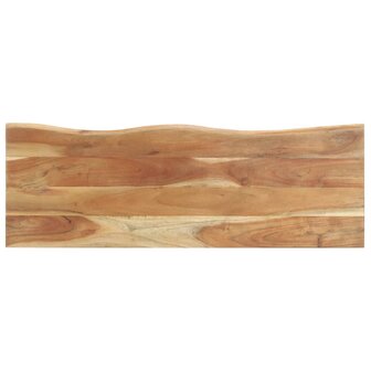 Kapstok met schap 100x35x22 cm massief acaciahout