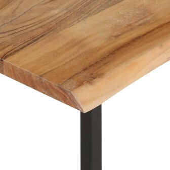 Kapstok met schap 100x35x22 cm massief acaciahout