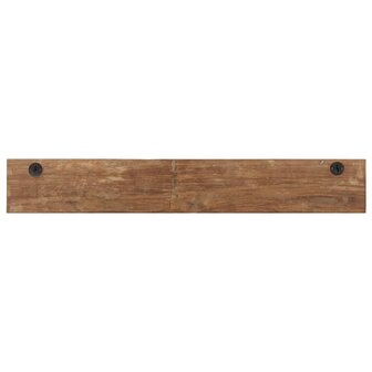 Wandkapstok met 5 haken 100x2,5x15 cm massief gerecycled hout