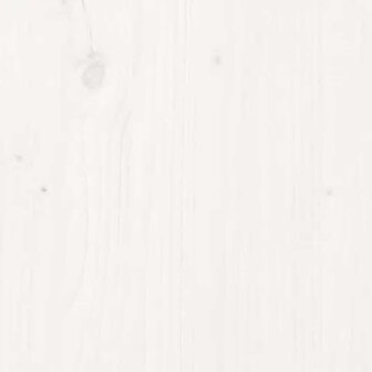 Kledingrek 100x45x150 cm massief grenenhout wit