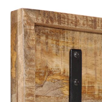 Wandkapstok met 5 haken massief mangohout