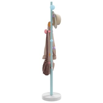 Kapstok 172 cm gepoedercoat ijzer blauw