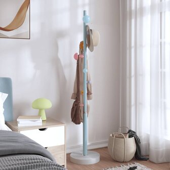 Kapstok 172 cm gepoedercoat ijzer blauw