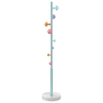Kapstok 172 cm gepoedercoat ijzer blauw