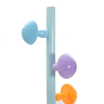 Kapstok 172 cm gepoedercoat ijzer blauw