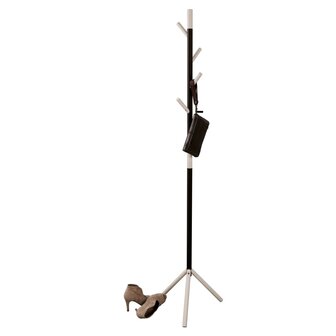 Kapstok Linair staand met 4 haken 180 cm wit