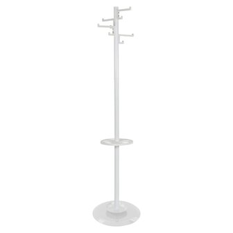 Kapstok staand met 8 haken Porcelain 178 cm wit