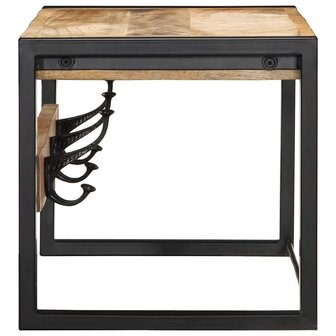 Kapstok 80x35x35 cm massief ruw mangohout