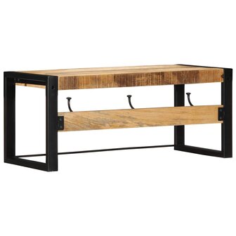 Kapstok 80x35x35 cm massief ruw mangohout