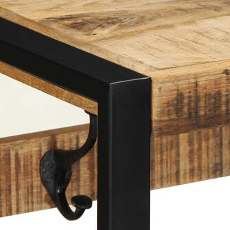 Kapstok 80x35x35 cm massief ruw mangohout