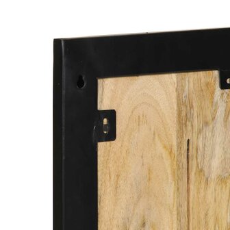 Kapstok 40x2x80 cm massief ruw mangohout