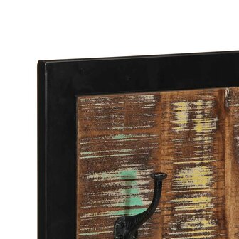 Kapstok 40x2x80 cm massief gerecycled hout meerkleurig