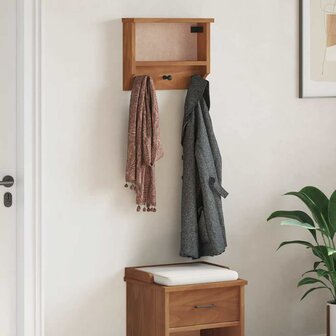 Wandkapstok SANDNES 45x12x35 cm massief grenenhout