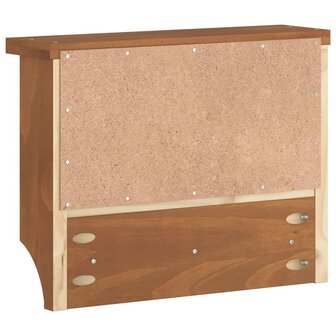 Wandkapstok SANDNES 45x12x35 cm massief grenenhout