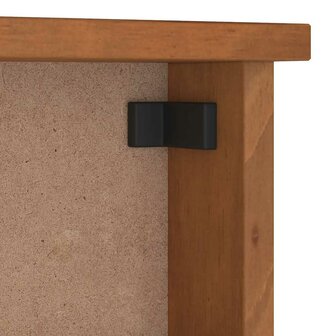 Wandkapstok SANDNES 45x12x35 cm massief grenenhout