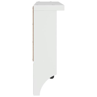 Wandkapstok SANDNES wit 45x12x35 cm massief grenenhout