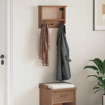 Wandkapstok SANDNES 45x12x35 cm massief grenenhout