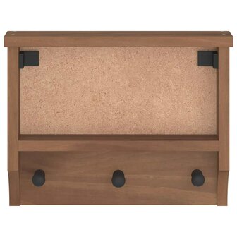 Wandkapstok SANDNES 45x12x35 cm massief grenenhout