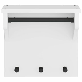 Wandkapstok SANDNES wit 43x30x42 cm massief grenenhout