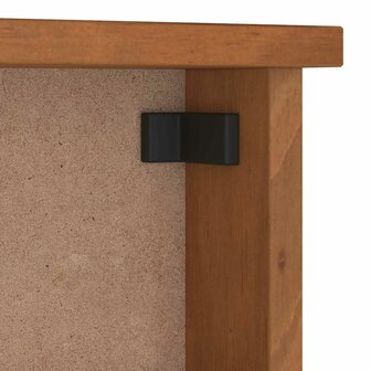 Wandkapstok SANDNES 87x12x35 cm massief grenenhout