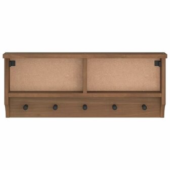 Wandkapstok SANDNES 87x12x35 cm massief grenenhout