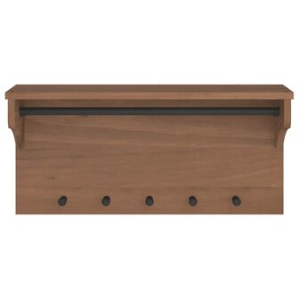Wandkapstok SANDNES 87x30x42 cm massief grenenhout