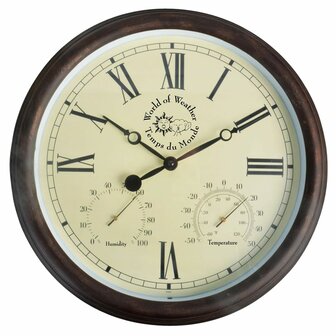 Stationsklok met thermo-hygrometer 30,5 cm TF009