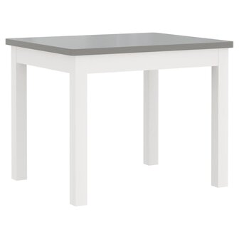 3-delige Kindertafel- en stoelenset MDF wit en grijs
