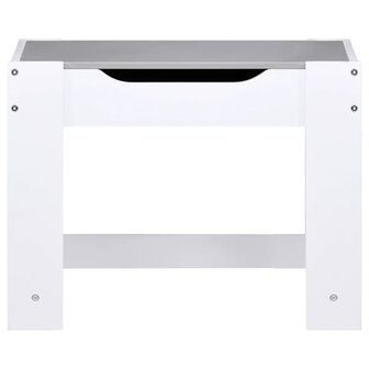 Kindertafel met 2 stoelen MDF wit