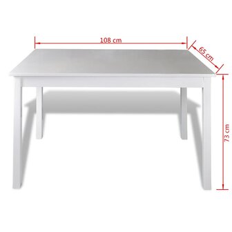 5-delige Eethoek wit