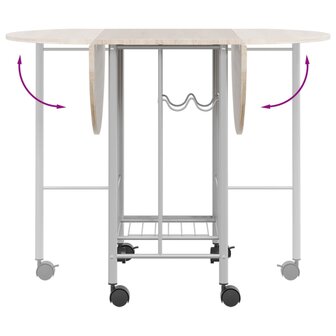 Eetkamerset opvouwbaar 5-dlg MDF
