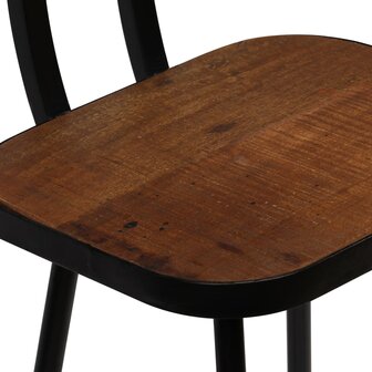 5-delige Barset massief gerecycled hout