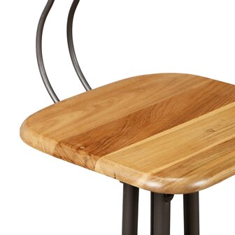 Barset massief gerecycled teakhout 3-delig