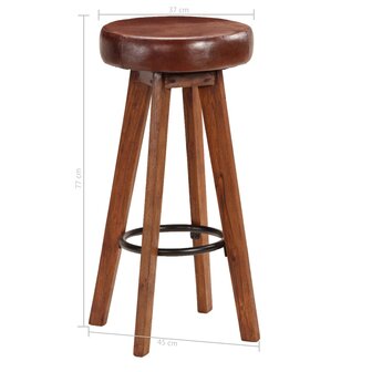 5-delige Barset 115x56x107 cm massief hout