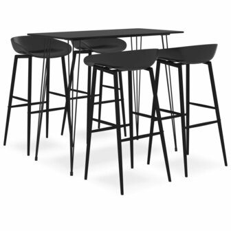 5-delige Barset zwart