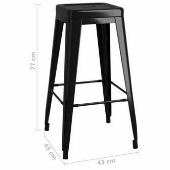 7-delige Barset zwart