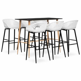 7-delige Barset zwart en wit