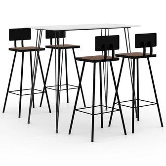 5-delige Barset wit