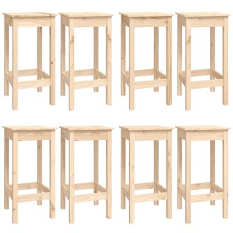 9-delige Barset massief grenenhout