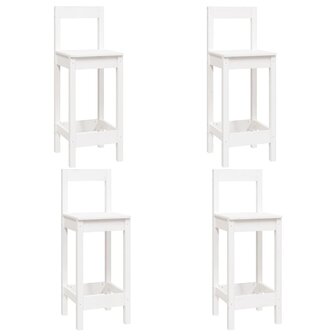 5-delige Barset massief grenenhout wit