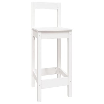 5-delige Barset massief grenenhout wit