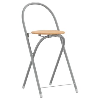 Barset 3-delig bewerkt hout en ijzer grijs en bruin